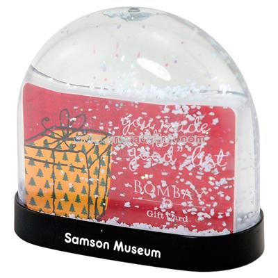 Gift Card Snow Globe