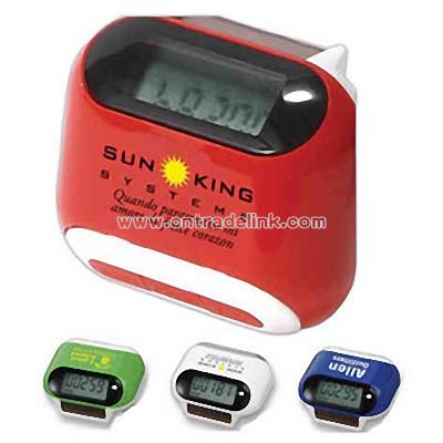 Solar powered pedometer