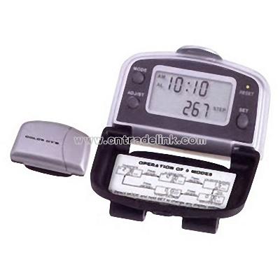 pedometer with clock