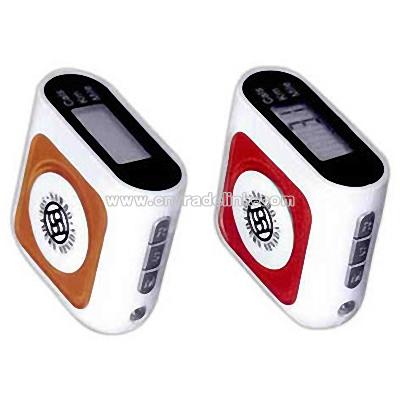 pedometer with LED flashlight