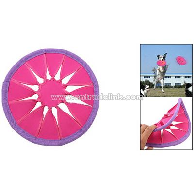 Puppy Dog Pet Catching Training Flyer Frisbee Play Toy