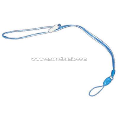 Plastic zipper lanyard