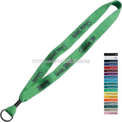 Knitted cotton lanyard