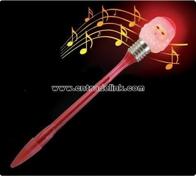 Flash Light Cartoon Ball Pen