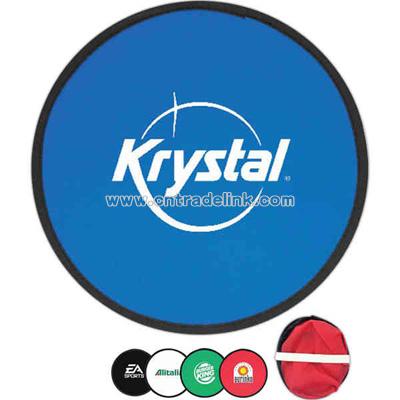 Nylon fold up flying disc