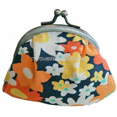 Canvas coin purse