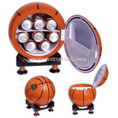 Sport design mini refrigerator and warmer with multi-angle base