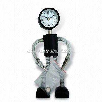 Metal Robot Clock