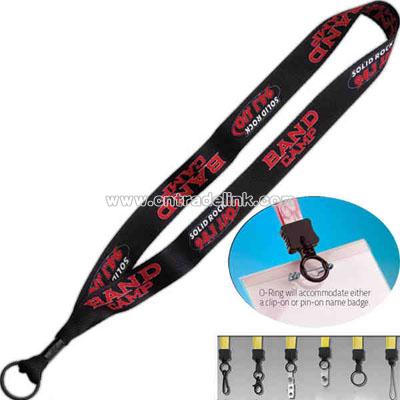 1" dye sublimated lanyard