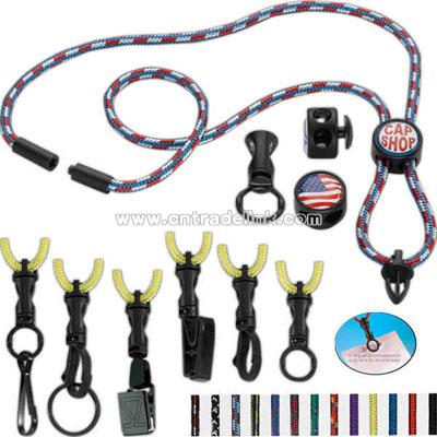 Nylon power cord lanyards