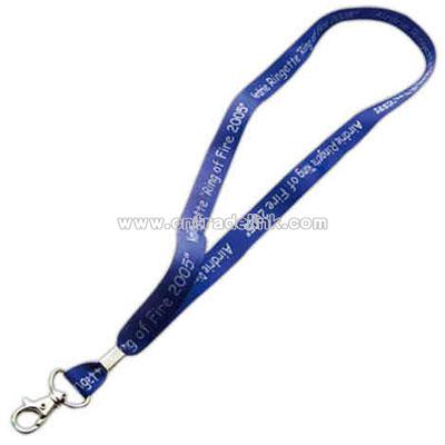 Grosgrain satin lanyard