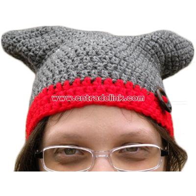 Gray square hat