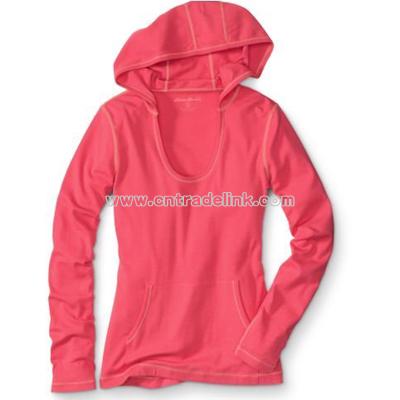 Ribbed Pullover Hoodie