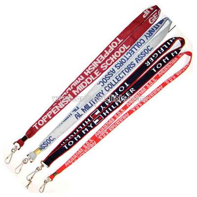 Woven logo lanyard made of polyester