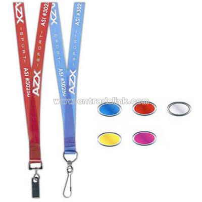 Ultra smooth PVC plastic lanyard