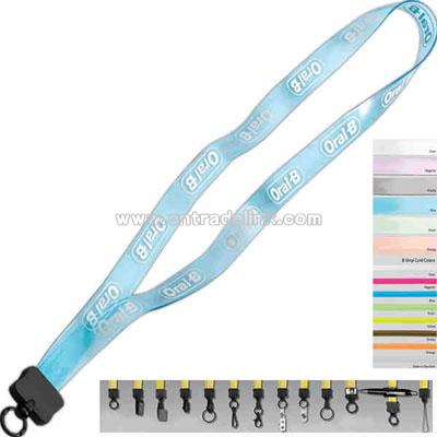 Vinyl transparent lanyard