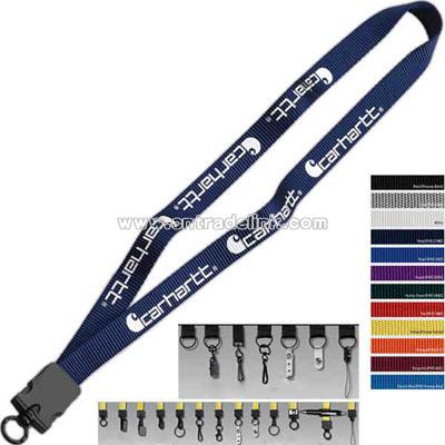 Woven nylon lanyard