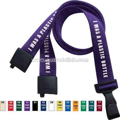 recycled polyethylene terephthalate plastic Lanyard