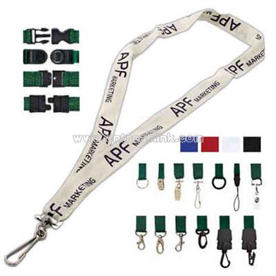 Recycled PET material lanyard