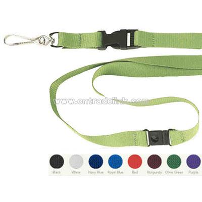 Satin polyester lanyard.