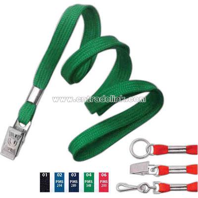 Flat non break- away lanyard