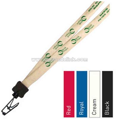 Cotton lanyard