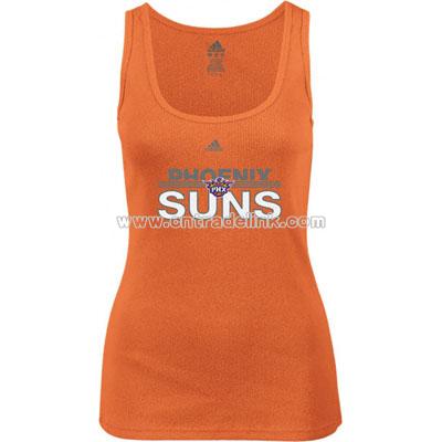 Women's- Orange Horizon Long Rib Tank