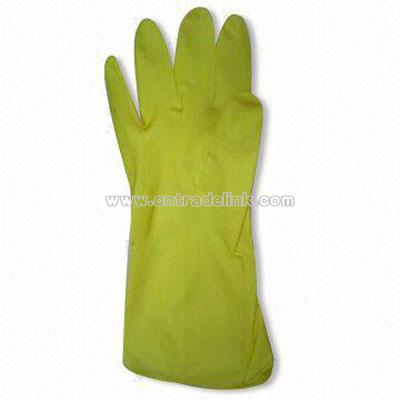 Flock Lined Latex Household Gloves