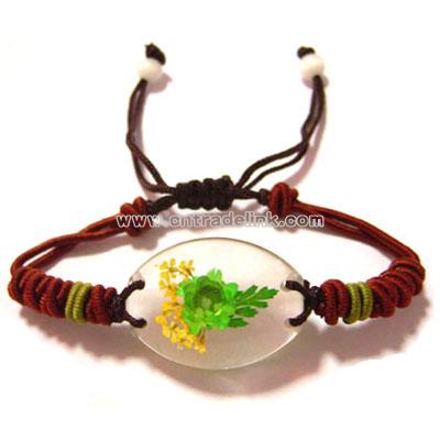 Real Flower Acrylic Bracelet