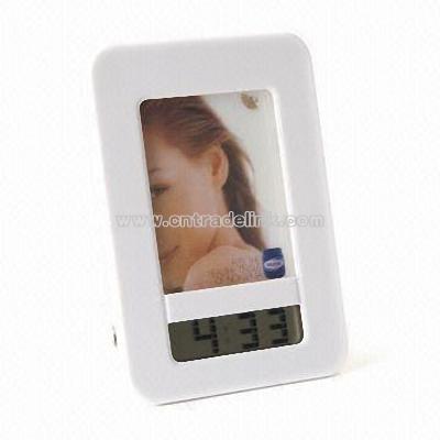 USB Digital Clock with Photo Frame and USB Hub