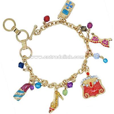 Alloy Charm Bracelet