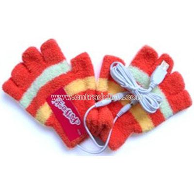 USB Heating Heated Hands Warm Warmer Gloves