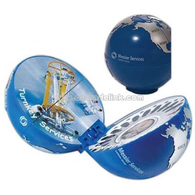 Multi message globe shaped puzzle