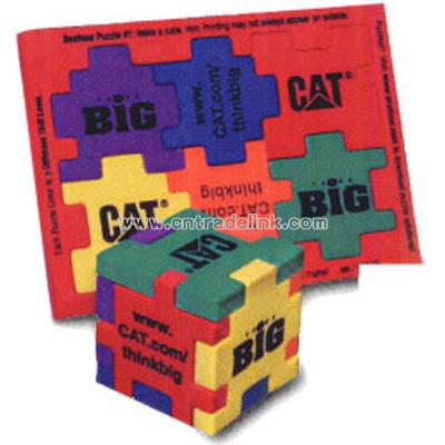 Multi-color foam puzzle forms