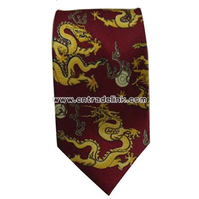 Polyester printed tie