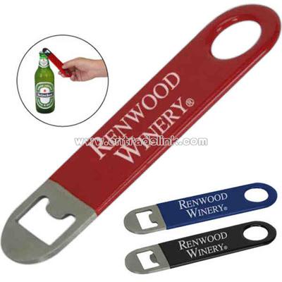 Mini vinyl wrapped bar style bottle opener