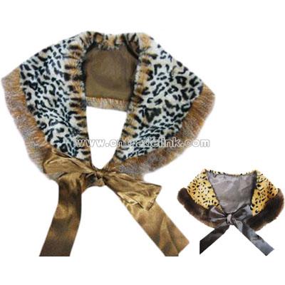 Leopard Pattern Fur Scarf