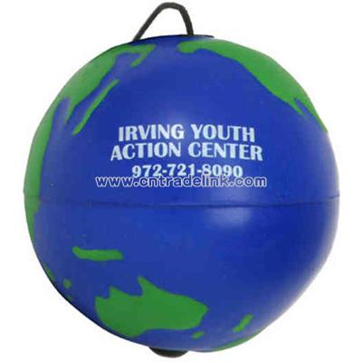 Earth ball stress reliever yo-yo