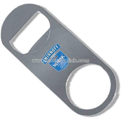 Stainless steel short neck bottle opener