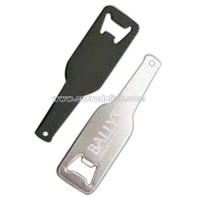 Anodized aluminum bottle shape bottle opener