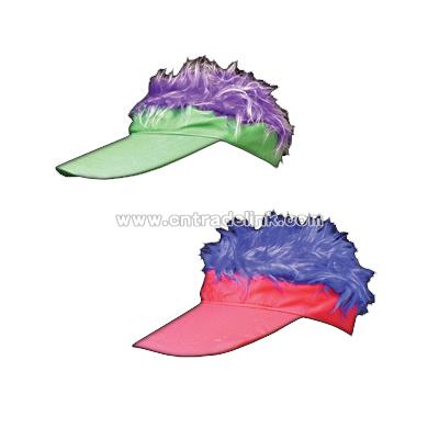 Multicolor Hairy Visors