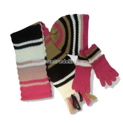 Three-piece Winter Scarf