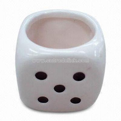 Dice Toothpicker Holder with Material of Ceramic