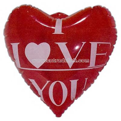 Red 11" x 17" inflatable huge heart