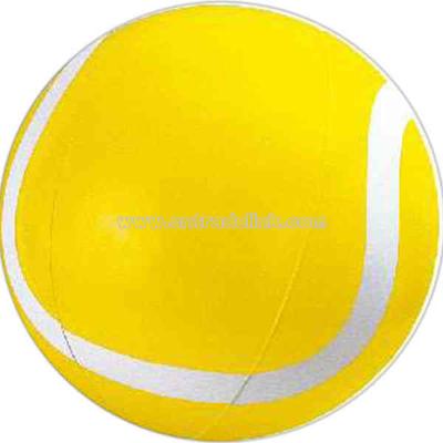 Inflatable yellow tennis ball