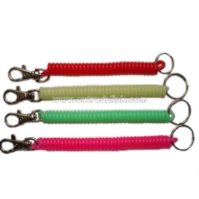 plastic spring keychain