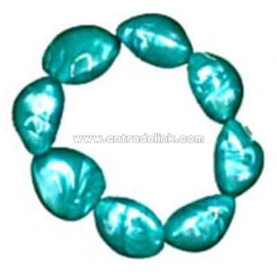 Blue aqua marble bracelet