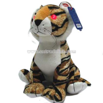 Happy Birthday Music and Flash Stuffed Tiger