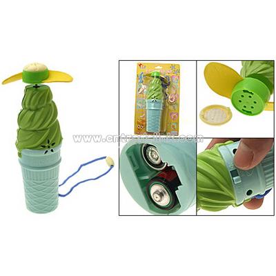 Ice Cream Shaped Mini Elecrtrical Fan and Children Musical Toy