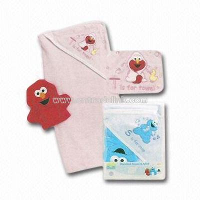 Pink Organic Cotton Baby Towel